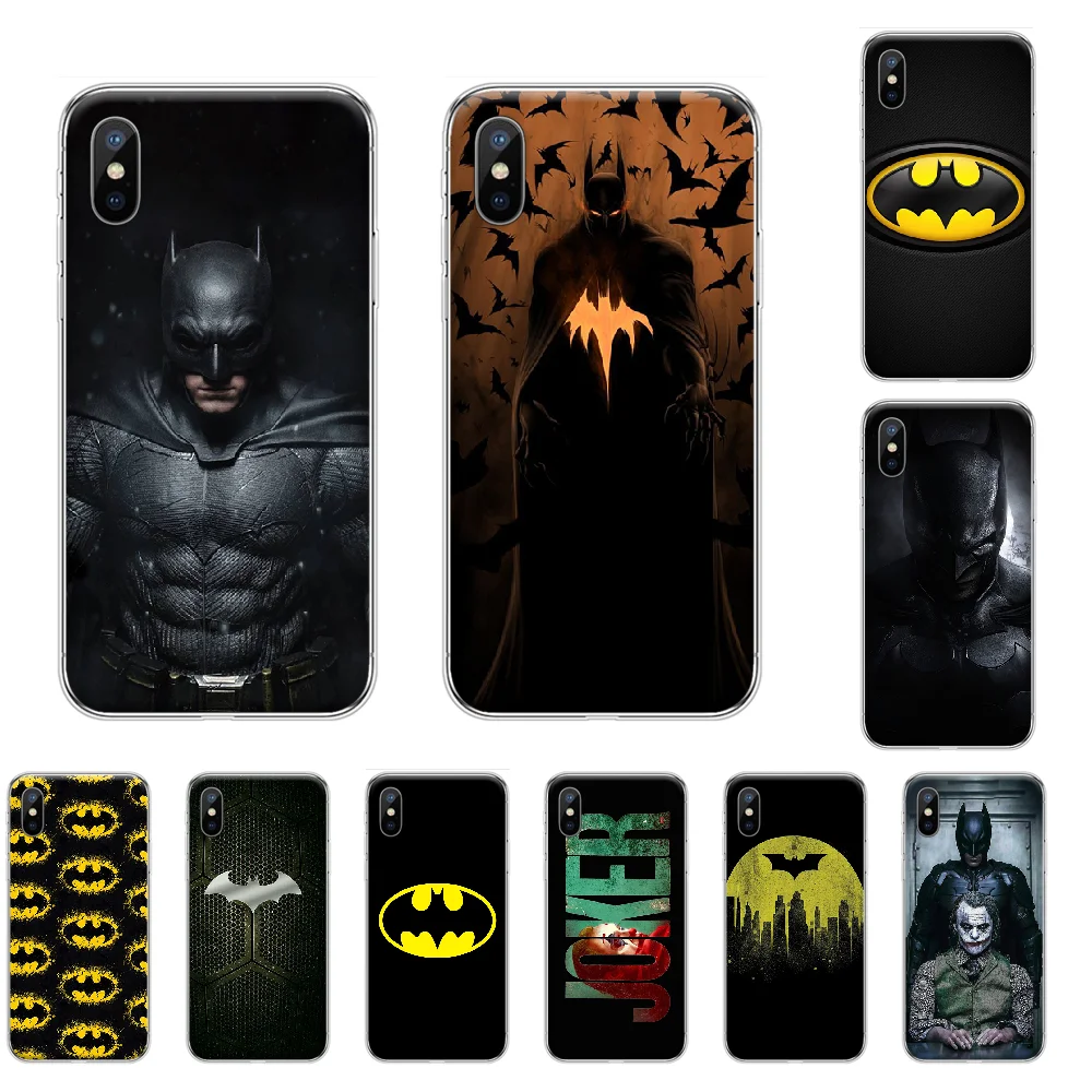 Мягкий чехол с Бэтменом и логотипом Joker DC для iphone 4 4S 5 5S SE 5C 6 6S 7 8 plus X XS XR 11 PRO MAX |