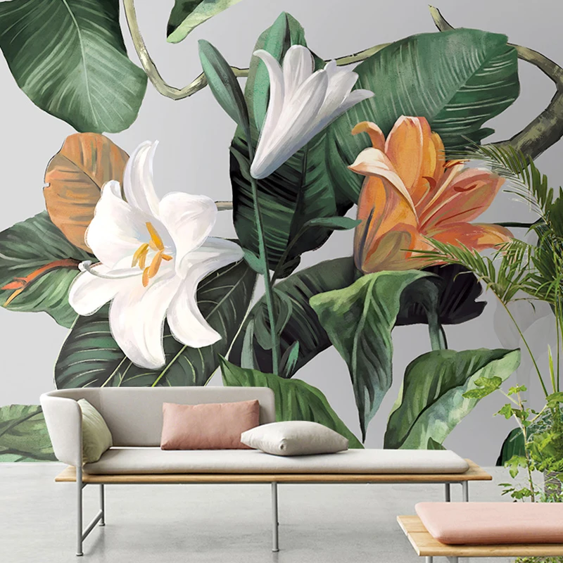 3D пасторальный цветок в американском стиле настенное украшение настенная