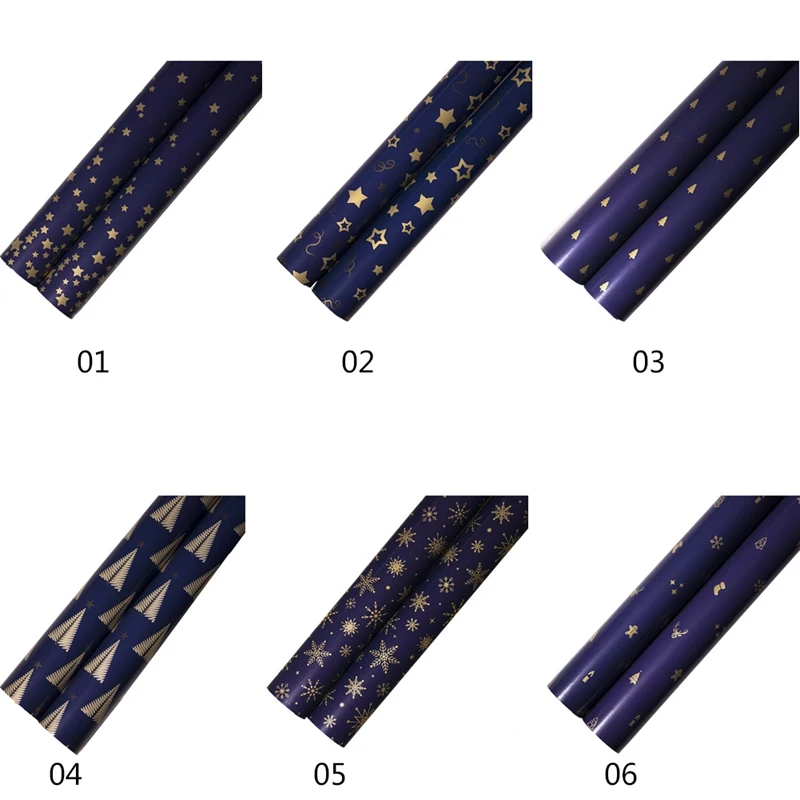 

Christmas Gift Wrapping Paper Christmas Present Wrapping Small Stars Packaging Material Christmas Gift For New Year