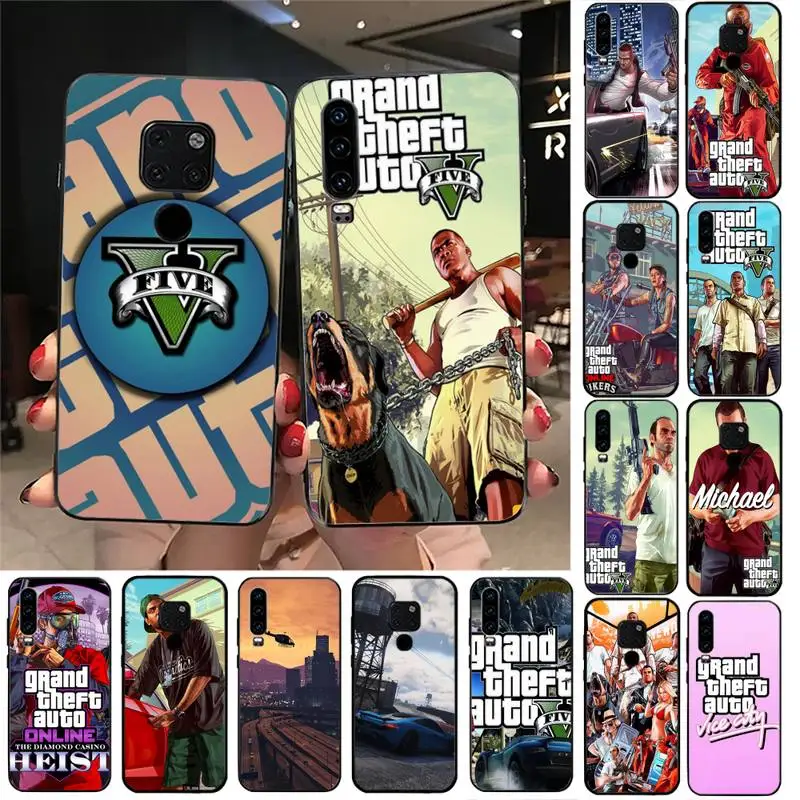 

GTA Grand Theft Auto Phone Case For Huawei Nova3I 3E mate9 10 20lite 20Pro 40 30pro funda case