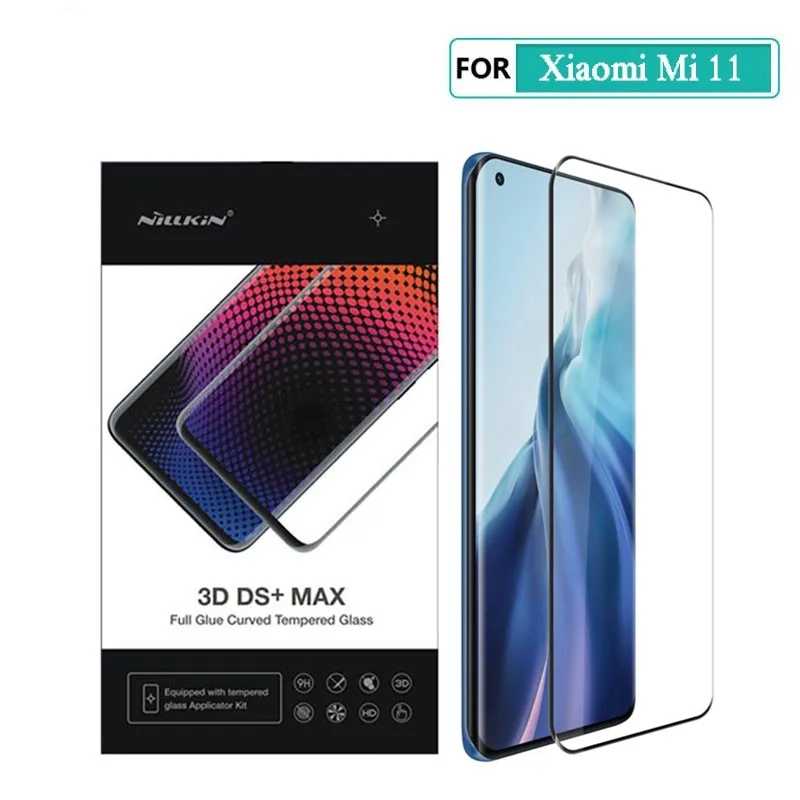 NILLKIN для Xiaomi Mi 11 стекло 3D DS + Max 9H Защитная пленка экрана Mi11 Pro Ультра закаленное