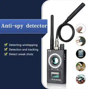 anti spy hidden camera detector rf signal bug gps gms finder tracker scanner with sound light alarm indicator for hotel bathroom free global shipping