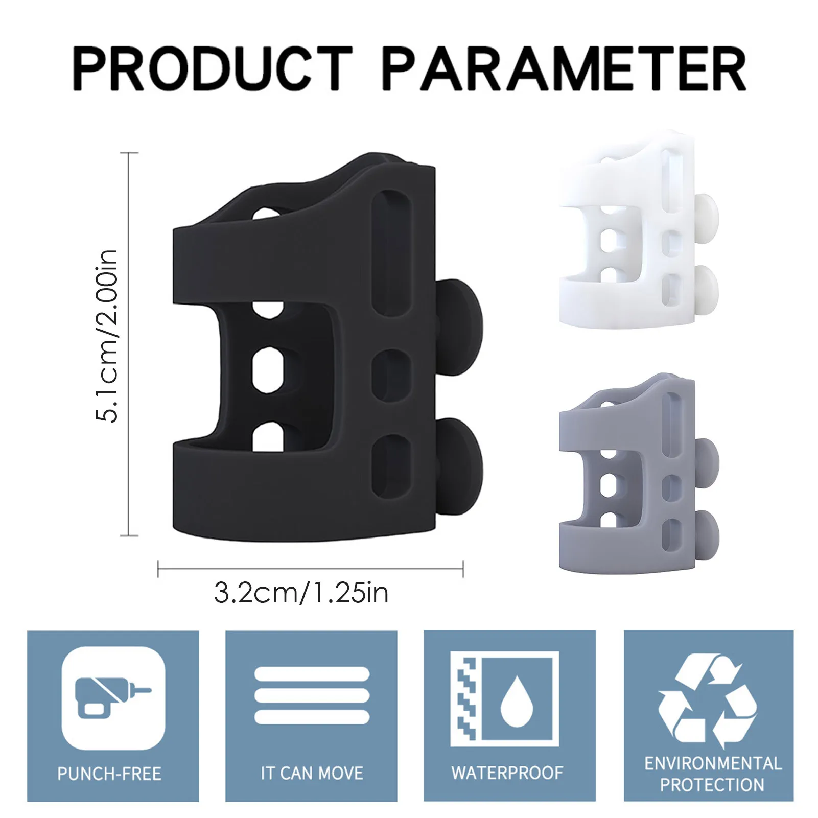 

Silicone Shower Bracket Strong Absorption Shower Suction Cup For Bathroom Decoration Powerful Suction Shower Seat Chuck Holder
