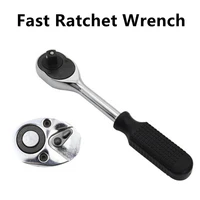 square 45 teeth two way adjustable 12 auto repair wrench fast ratchet wrench hand tool chrome vanadium steel quick release