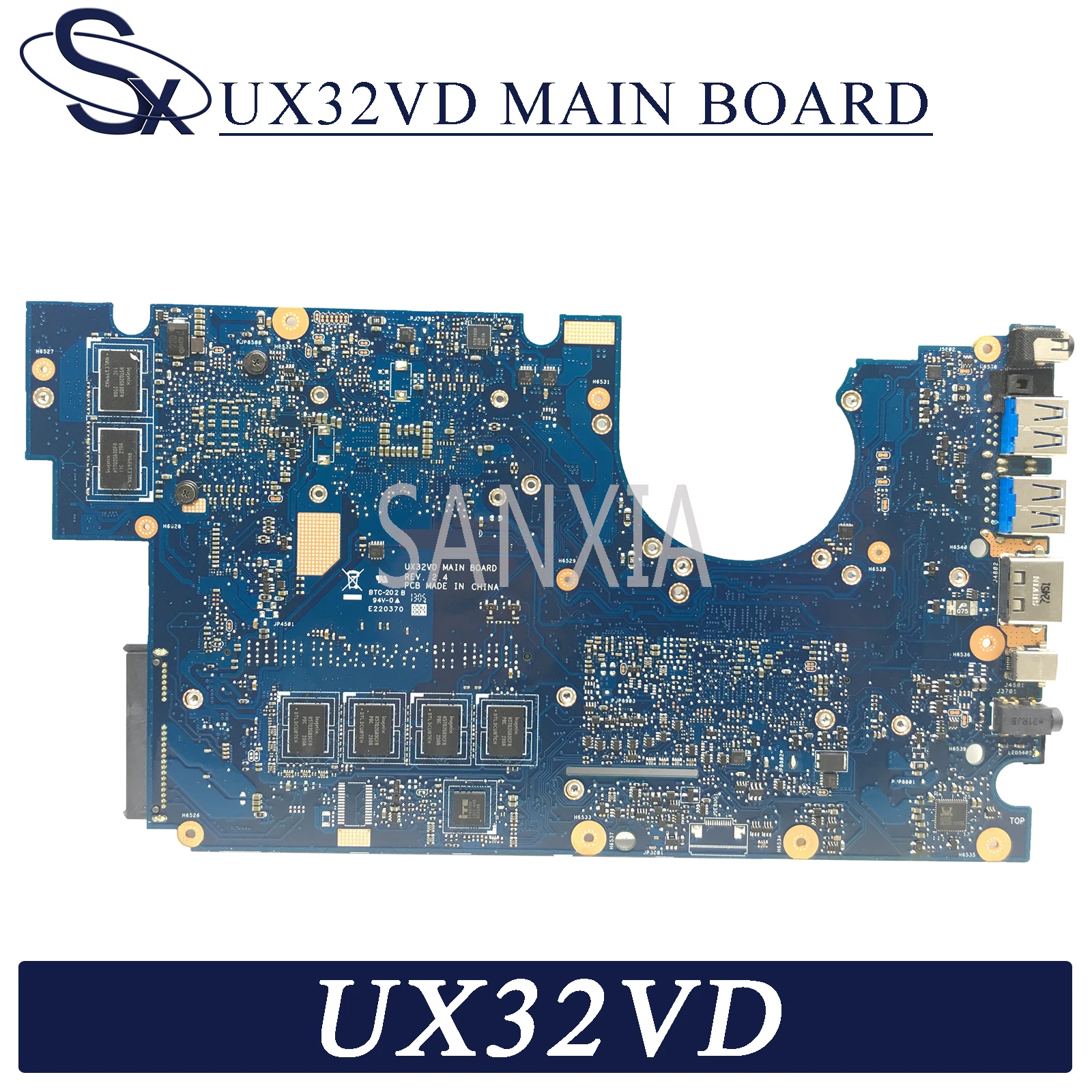 Материнская плата KEFU UX32VD для ноутбука ASUS оригинальная материнская 2GB-RAM I5-3217U GT620M |