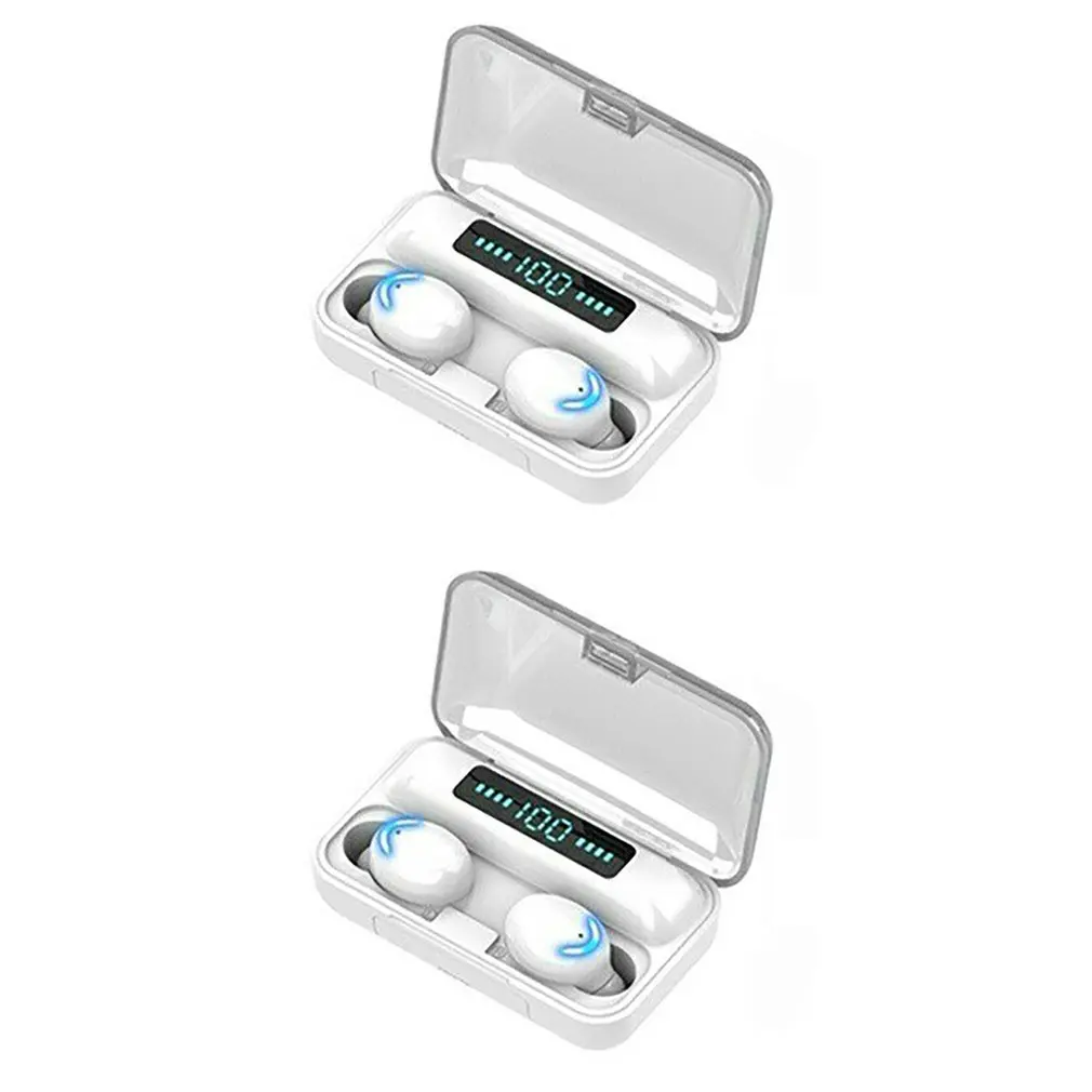 Новинка компактная Bluetooth-гарнитура F9-5d 5 0 мАч TWS-наушники со светодиодной