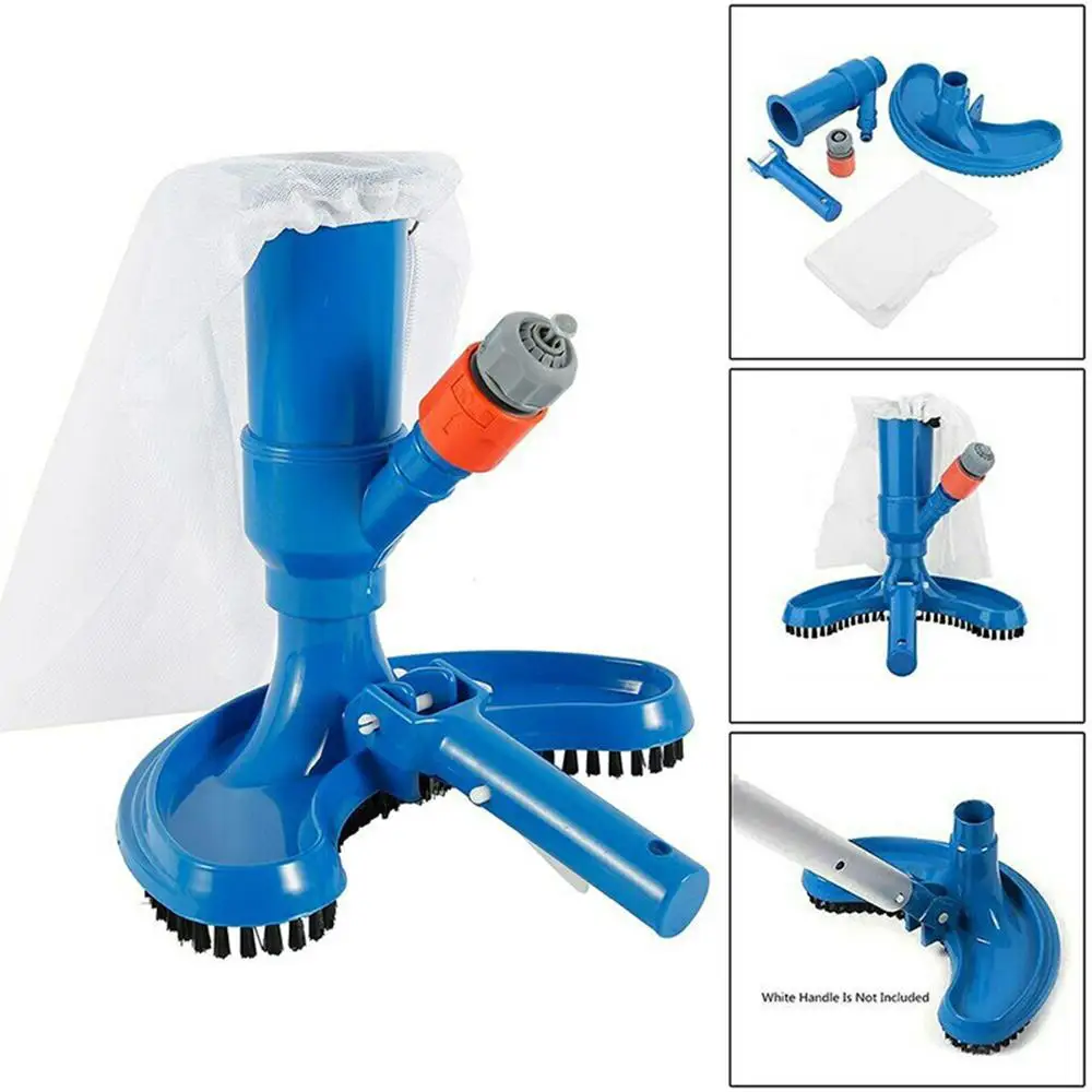

Spring Pond Fountain Fountain Vacuum Cleaner Brush Swimming Pool Cleaning Tool Suction Head Portable Scrub Brushes Leaf Bag