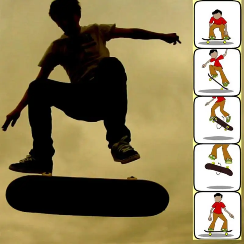 

Adjustable Painting Maple Four Wheel Silent Skateboard Durable Anti-slip Professional Wear-resistant Elastic Skate Board HWC
