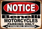 Метчик Benelli для мотоциклов, стояночный металлический жестяной знак, плакат, настенный налет