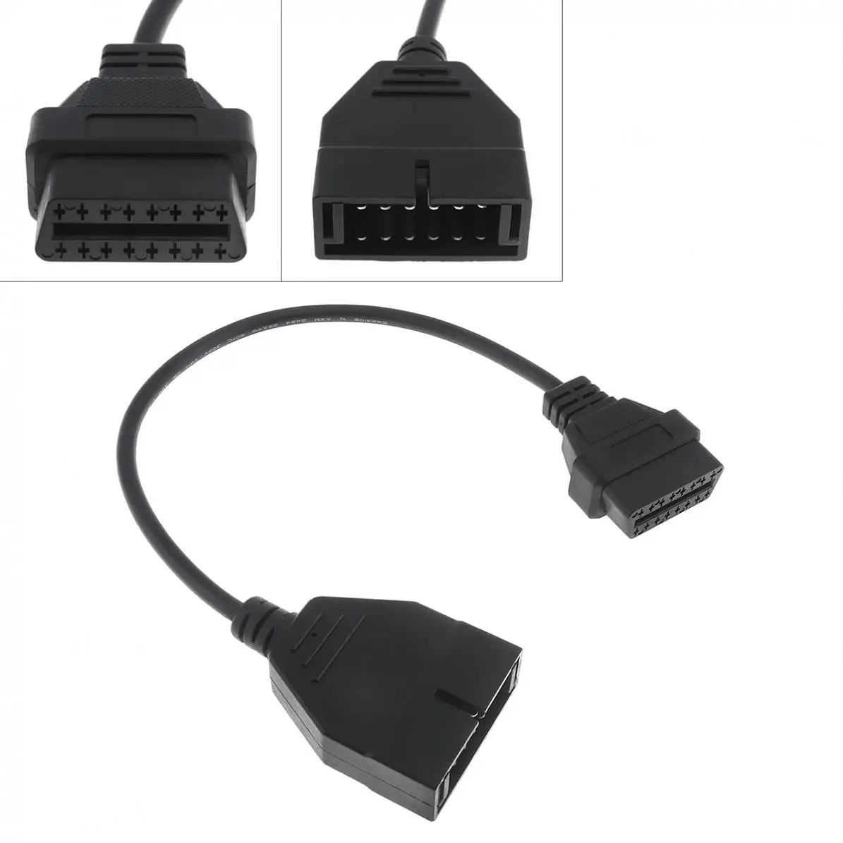 OBD-II OBD-I 12 Pin прочный пластиковый и металлический материал штырь до 16 Женский