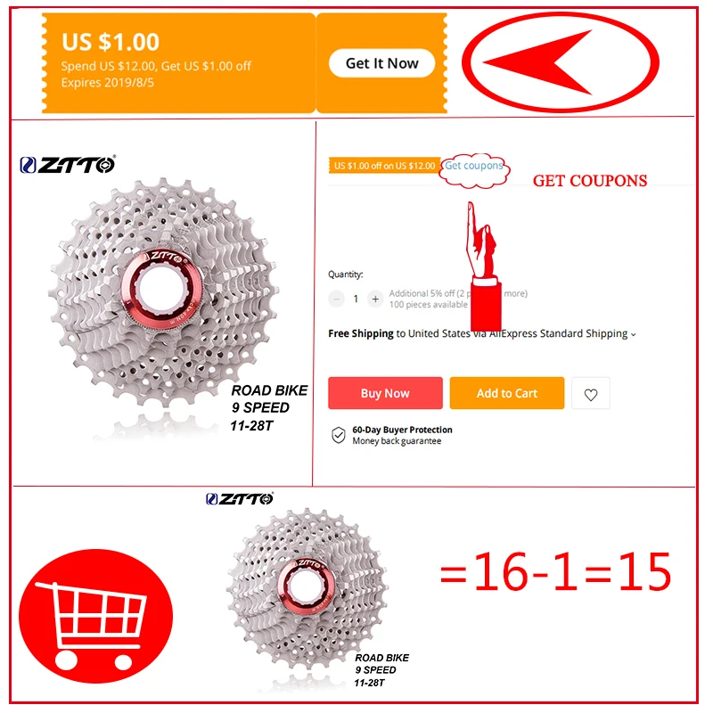 ZTTO 9s 11-28T кассета 9 скоростей Freewheel дорожные Запчасти для велосипедов 18S 27S скоростная Звездочка для шоссейного горный велосипед
