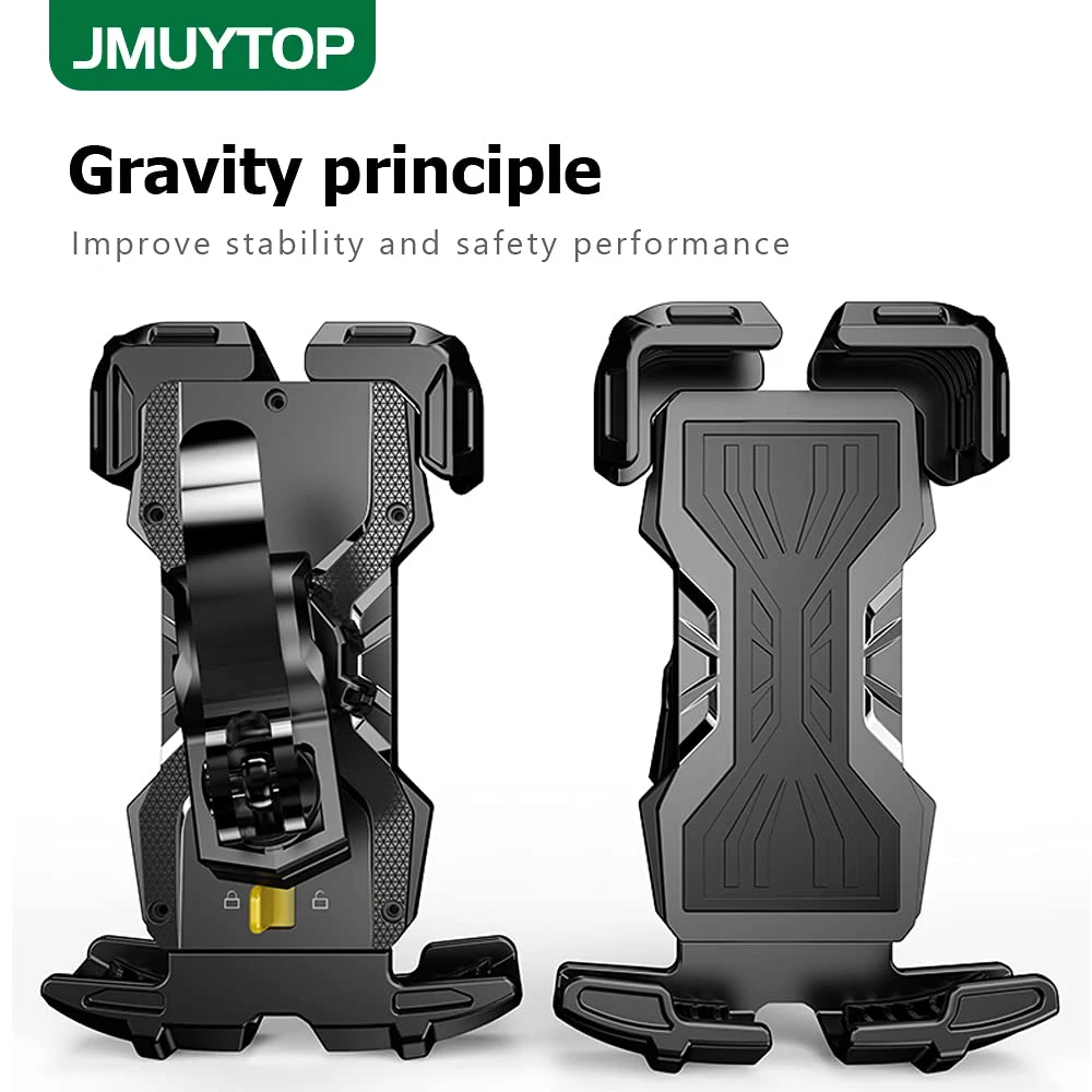 metal mobile phone holder bike for iphone samsung xiaomi oneplus realme 360 rotatable bicycle holder non slip mtb phone mount free global shipping