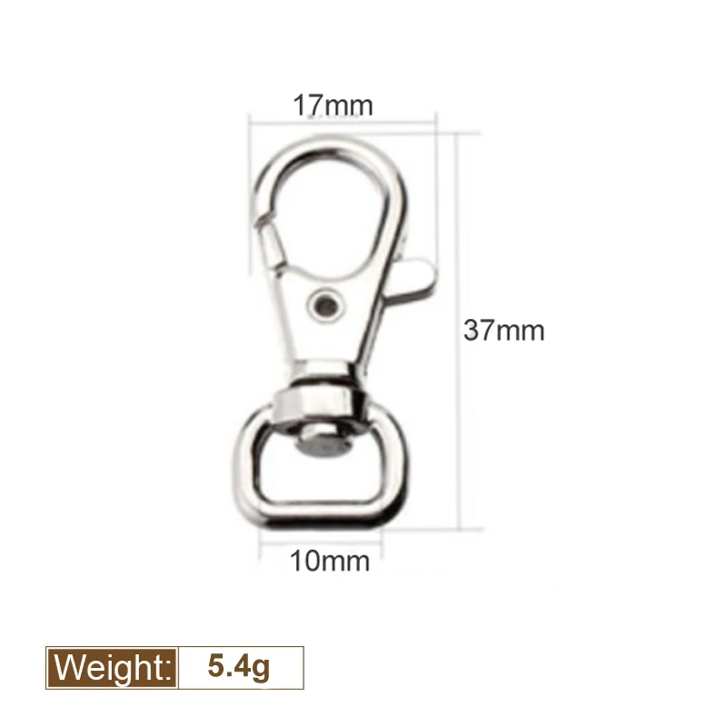 10 _ металлический карабин зажим поворотный триггер пряжка для собаки брелок