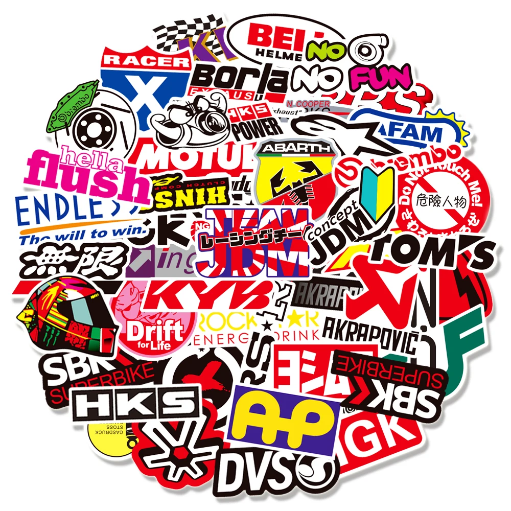 Стикеры JDM для модификации гоночных автомобилей граффити мотоцикла велосипеда