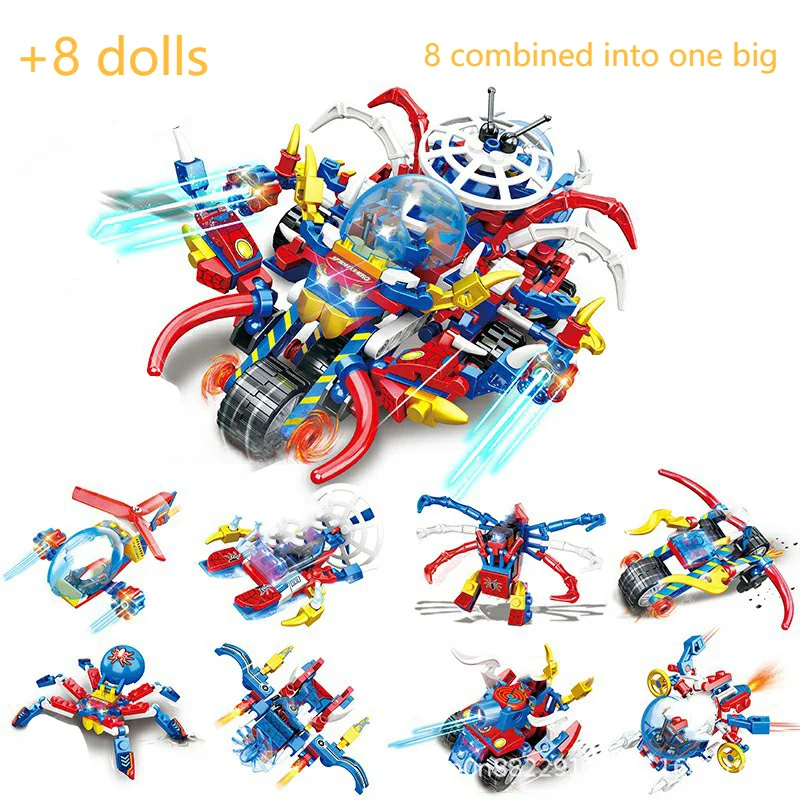 Новый завершающей Человека-паука комплект строительных блоков Детские кубики