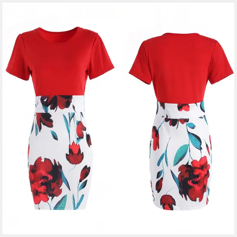 Сексуальное облегающее платье Бохо размера плюс вечерние Цветочные Элегантные