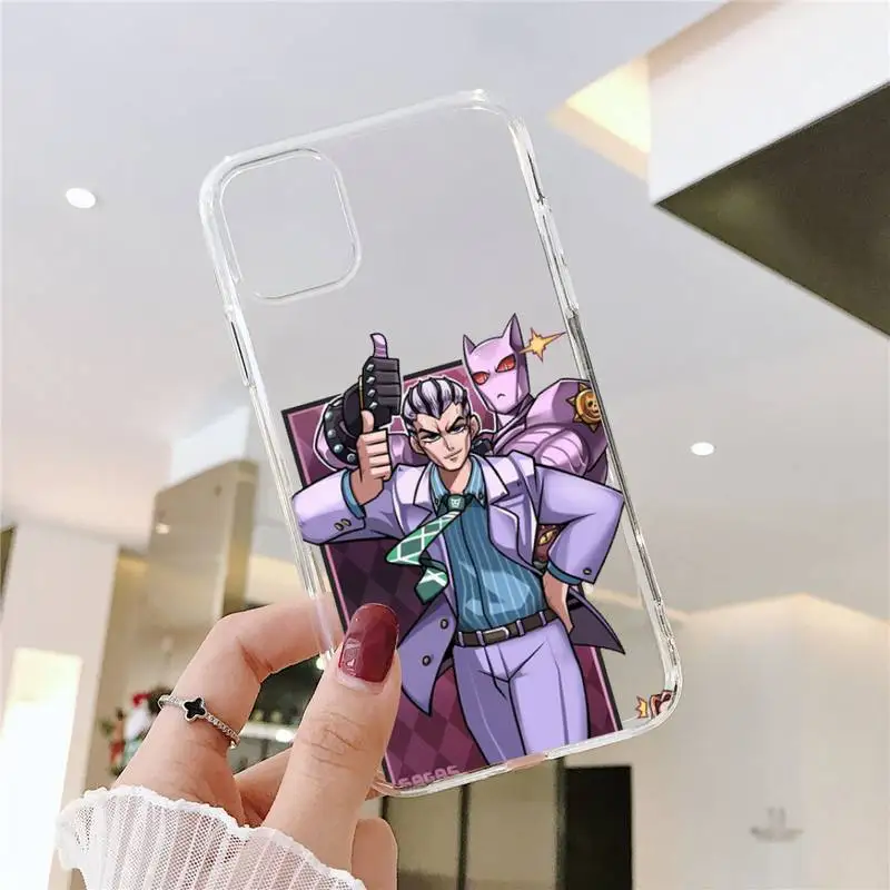 

JOJO BIZARR ADVENTUR Phone Cases Transparent soft For iphone 5 5s 5c se 6 6s 7 8 11 12 plus mini x xs xr pro max