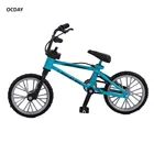 Сплав мини пальчиковые велосипеды пальчиковые доски игрушечные велосипеды с тормозной веревкой Синий Имитация сплав Пальчиковый bmx велосипед детский подарок мини размер