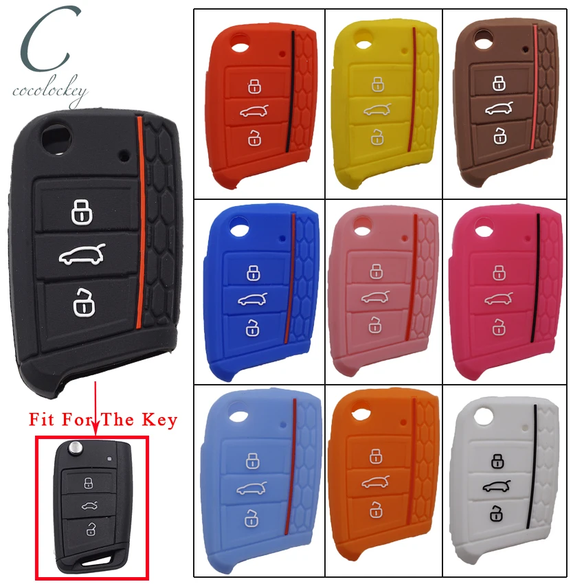 Cocolockey силиконовая Автомобильная основа для VW Polo 2016 Golf 7 MK7 Skoda Octavia Combi A7 SEAT Leon Ibiza