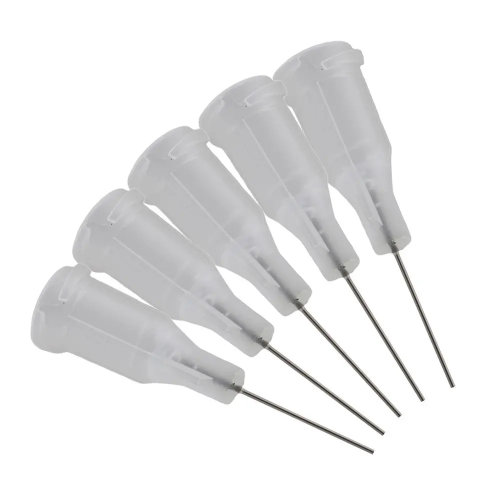 

1/2" Plastic Spiral Connector Stainless Steel Adhesive Glue Dispensing Needles Tip 150PCS