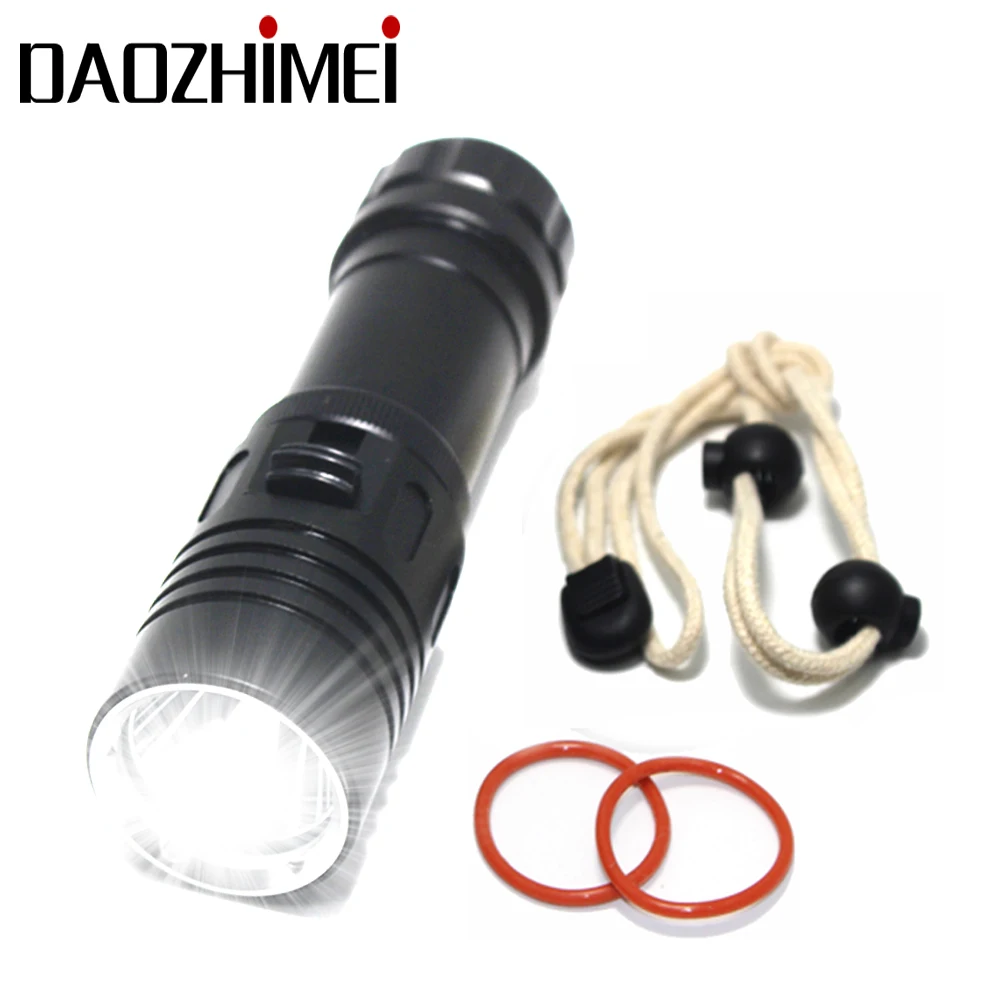 5000лм XM L2 водонепроницаемый фонарик для дайвинга Для Подводного Погружения 80