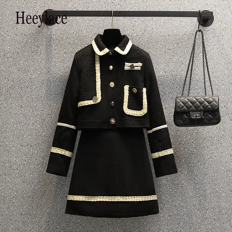 Женский винтажный костюм из двух предметов Элегантная куртка с длинным рукавом и