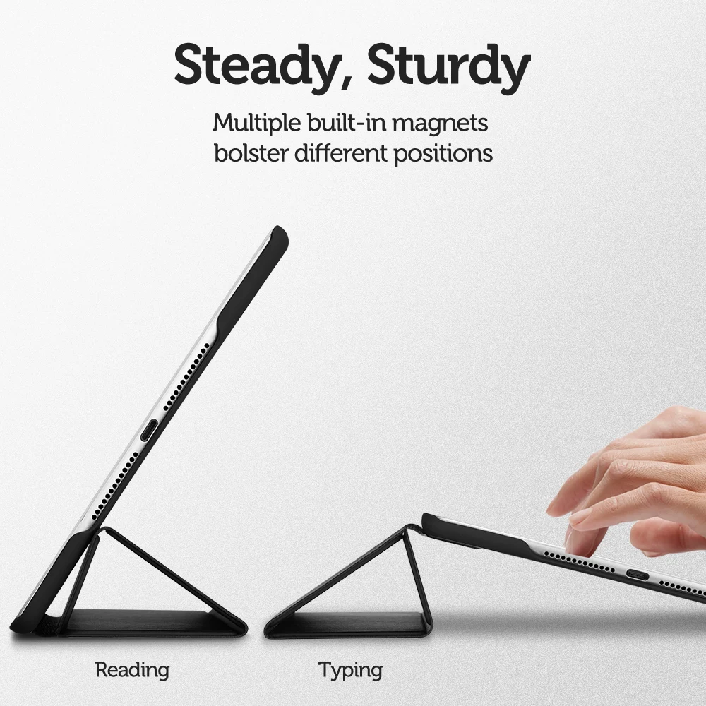 ESR чехол для iPad Air 1 Air 2 9,7 крышка отделения для резинового масла мягкая искусственная кожа ультра тонкий черный синий розовый умный чехол для iPad 9,7