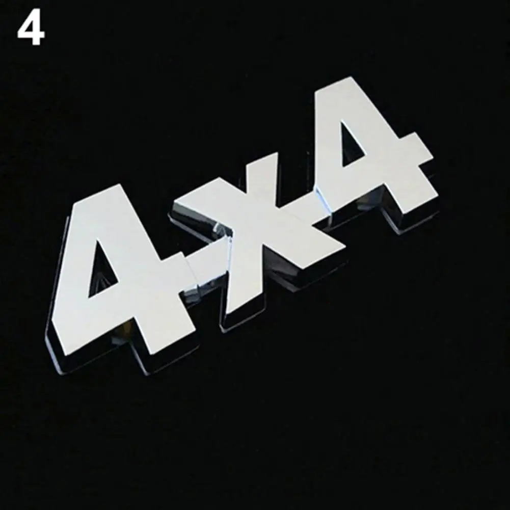 

Car Metal 3D 4x4 Displacement Badge Truck Auto Motor Sticker Decoration Decal