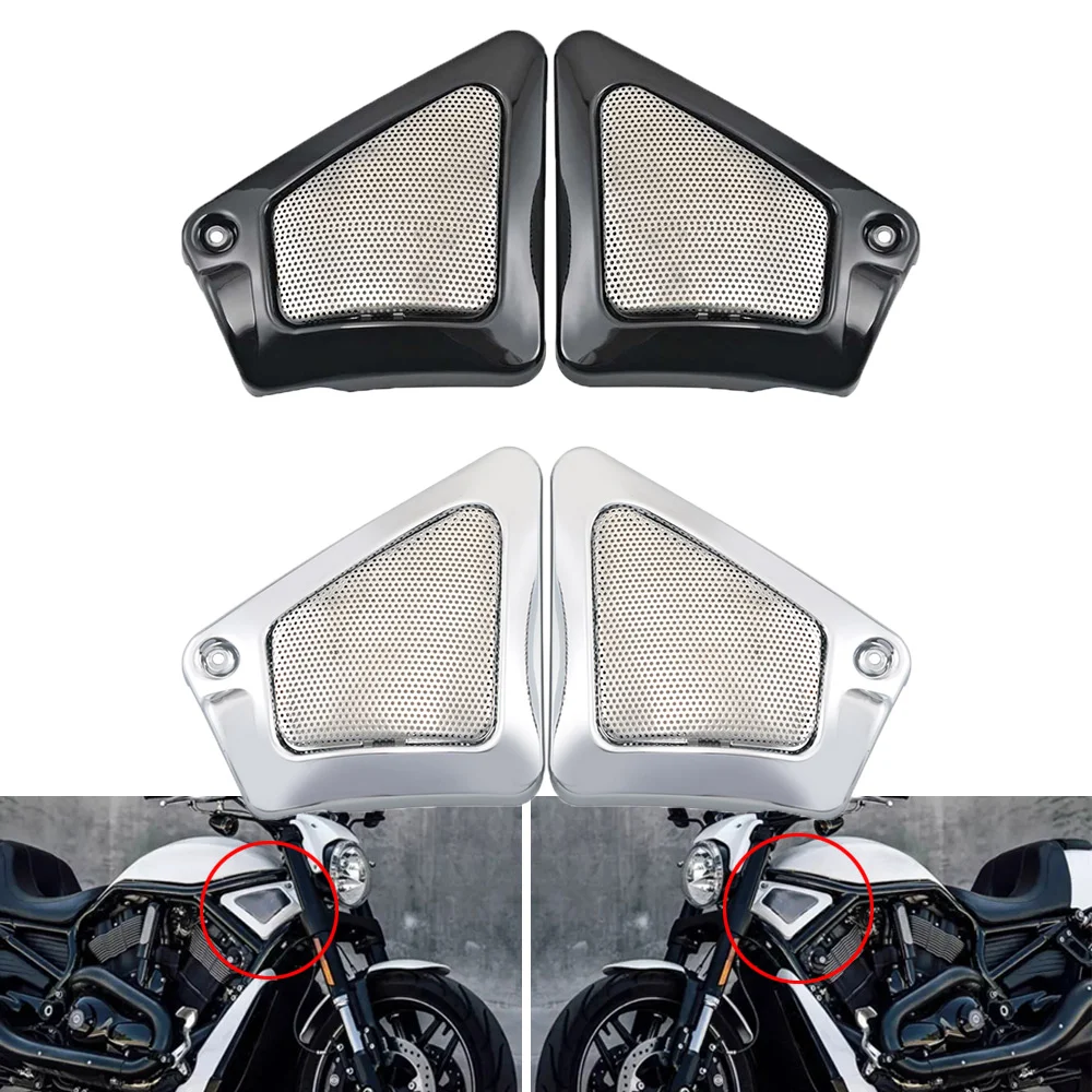 دراجة نارية صندوق الهواء الإطار مدخل هواء الرقبة غطاء جانبي ل هارلي ديفيدسون الخامس قضيب VRSCA VRSCB VRSCX العضلات VRSCF VRSCDX 2007-2014