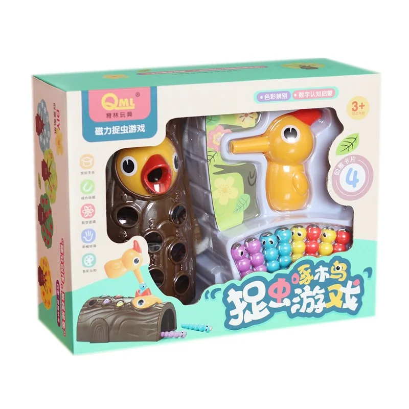 

Деревянная игрушка для рыбалки, с магнитом