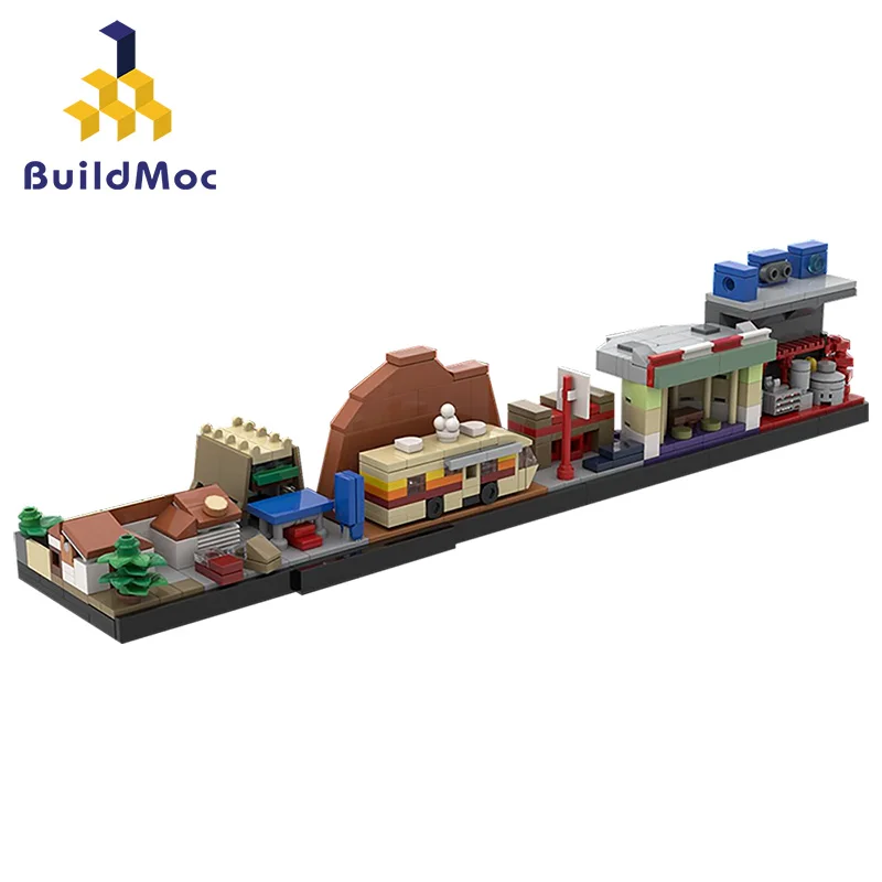 Buildmoc кино городская улица вид Индиана Джонс Классическая Трилогия Райдеры