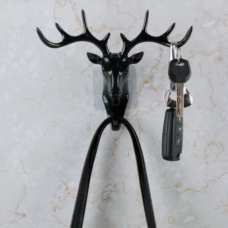 Самоклеющиеся настенные вешалки с мультипликационным животным крючком для