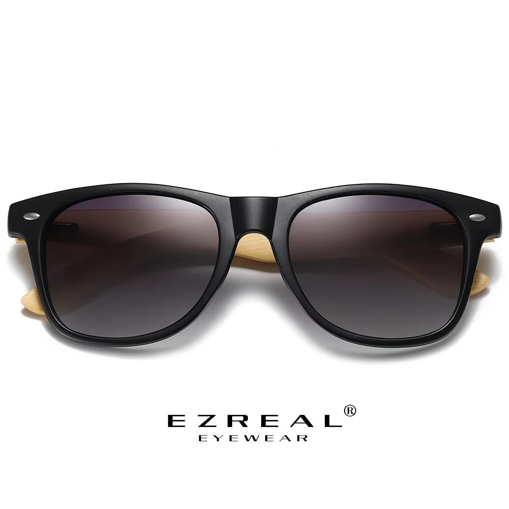 

EZREAL Retro Wood Sunglasses Men Bamboo Sunglass Women Brand Design Sport Goggles Gold Mirror Sun Glasses Shades lunette oculo