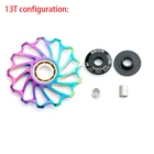 MEIJUN 2 шт. красочные 11 13 лет руководство Велоспорт керамический подшипник опорное колесо керамический шкив 7005 Алюминий сплава MTB велосипед задний переключатель