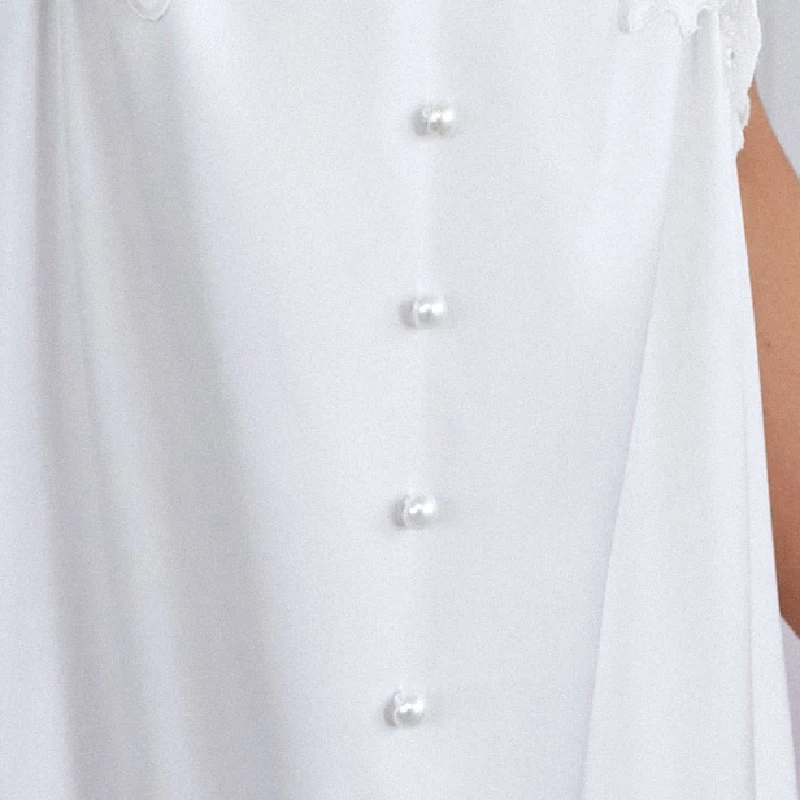 

fashion suspender nightdress sexy lace button decoration casual home silky texture high-end spring/summer new sexy sleepwear