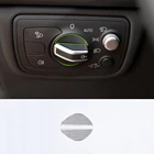 Наклейка на внутреннюю панель из алюминиевого сплава, 2 шт., кнопки переключения фар, Накладка для Audi Q3 A4 B8 S4 RS4 A5 S5 RS5 2008-2015, аксессуары