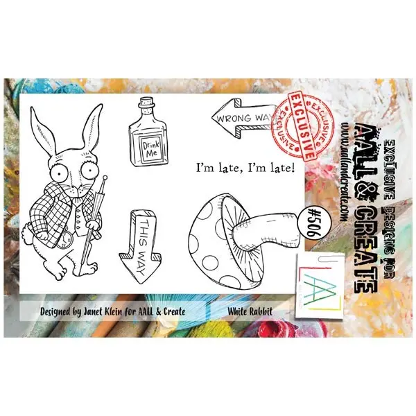 

White Rabbit by Janet Klein New Metal Cutting Dies Stamps Scrapbook Diary Decoration Embossing Cut Dies Template DIY Greeting