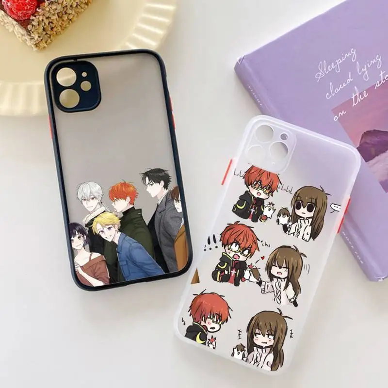 

anime 707 Mystic Messenger Phone Case matte transparent For iphone 7 8 11 12 plus mini x xs xr pro max cover