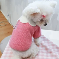 petal dog clothes dog hoodies coat autumn winter pet clothing cold weather outfit chiwawa bichon small dogs hoody sweater 4 size