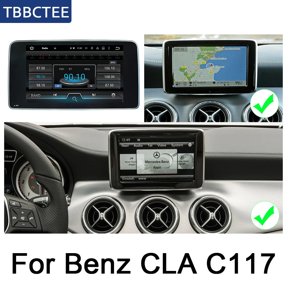 Для Mercedes Benz CLA Класс C117 2015 ~ 2019 NTG HD Экран Стерео Андроид Автомобильный GPS Нави Карта Мультимедиа Плеер Автомобильное радио WIFI включено.