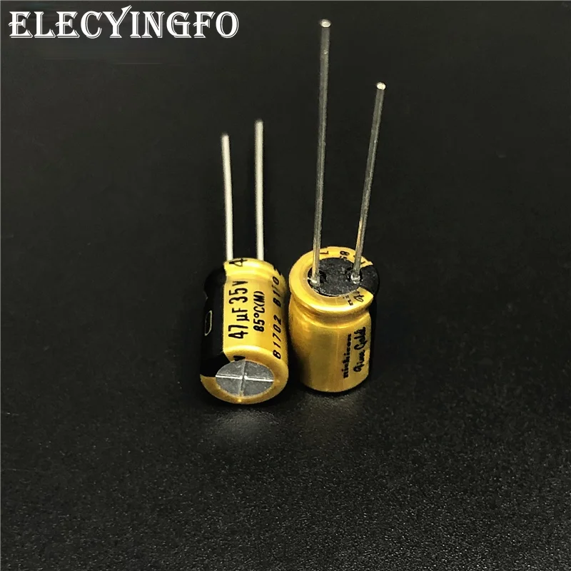 

5pcs/50pcs 47uF 35V47uf NICHICON FG(Fine Gold) 8x11.5mm 35V47uF MUSE Top Grade Audio Capacitor
