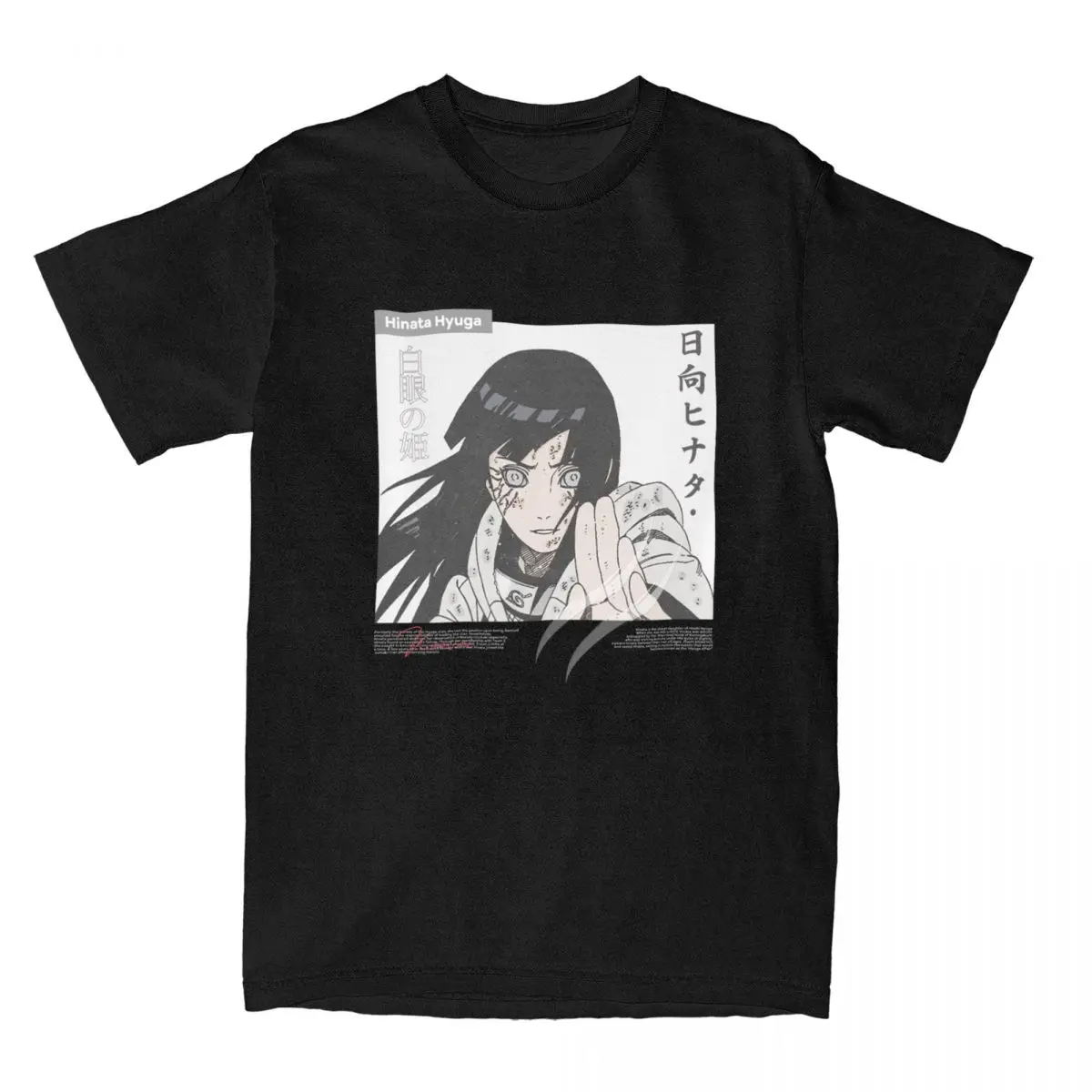 

Men Hinata Hyuga Bandai Naruto T Shirt Anime 100% Cotton Clothing Vintage Short Sleeve Tee Shirt Birthday Present T-Shirt