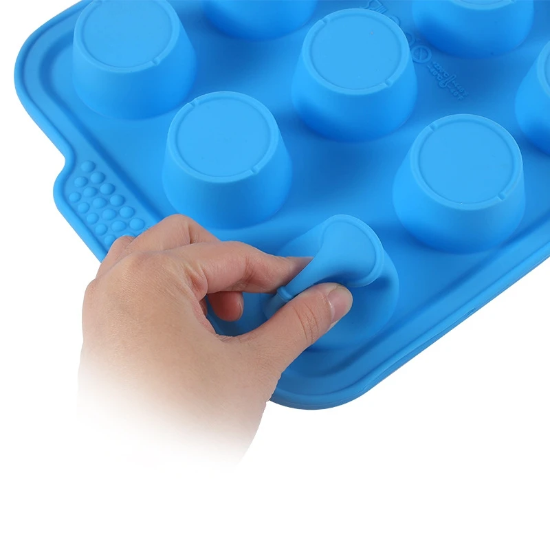 

ZL 12 Hole Silicone Muffin Cup Cake Mold Household Non-stick Cake Mold Silicone Muffin Pan Bakeware Baking Mol