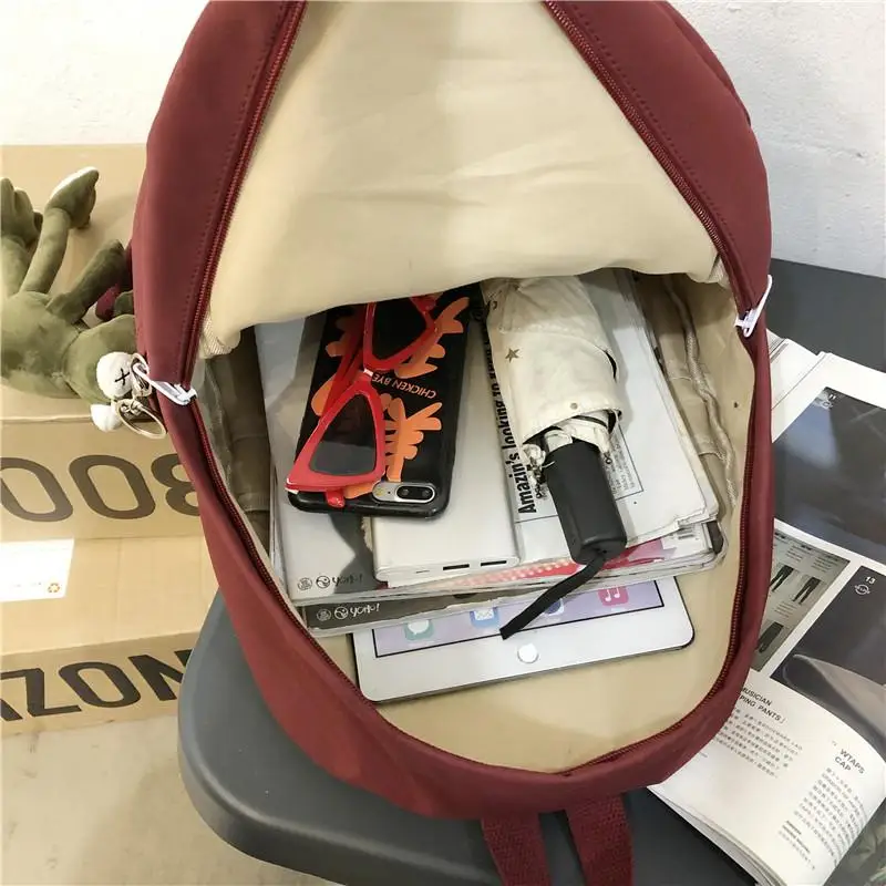 

2021 New Waterproof nylon Women Backpack Female net School bag for Teenage Girls Travel Backpack High quality Book Mochila