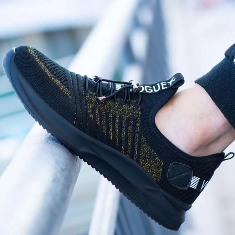 Дышащие мужские защитные ботинки со стальным носком повседневные рабочая