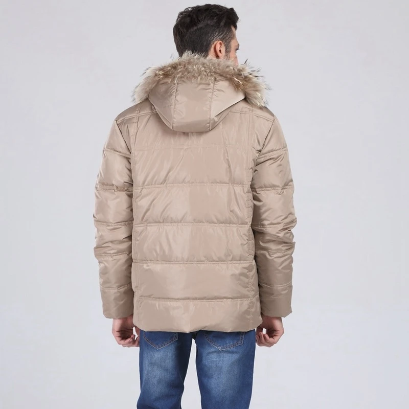 Are new men's big yards to wear down warm fur collar with fertilizer increased fat leisure jacket 8XL 7XL 6XL 5XL 4XL 3XL | Мужская