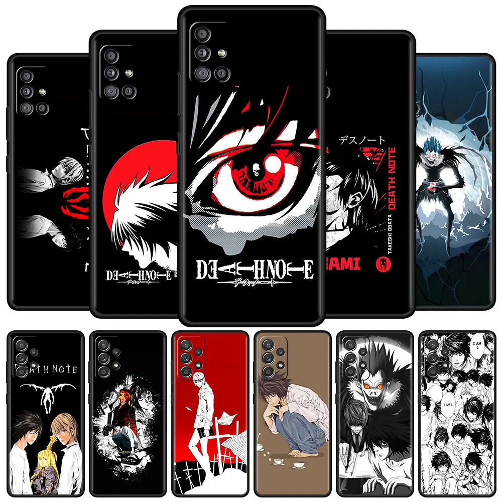 

Death Note Coque for Samsung A51 A12 A21s Case For Galaxy A03s A71 A31 A52 A32 A02s A11 Soft Silicone Phone Shell