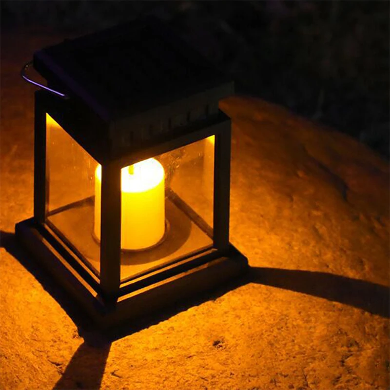 

Solar Powered LED Outdoor twinkle Candle Lantern Outdoor Lamp Home Garden Light