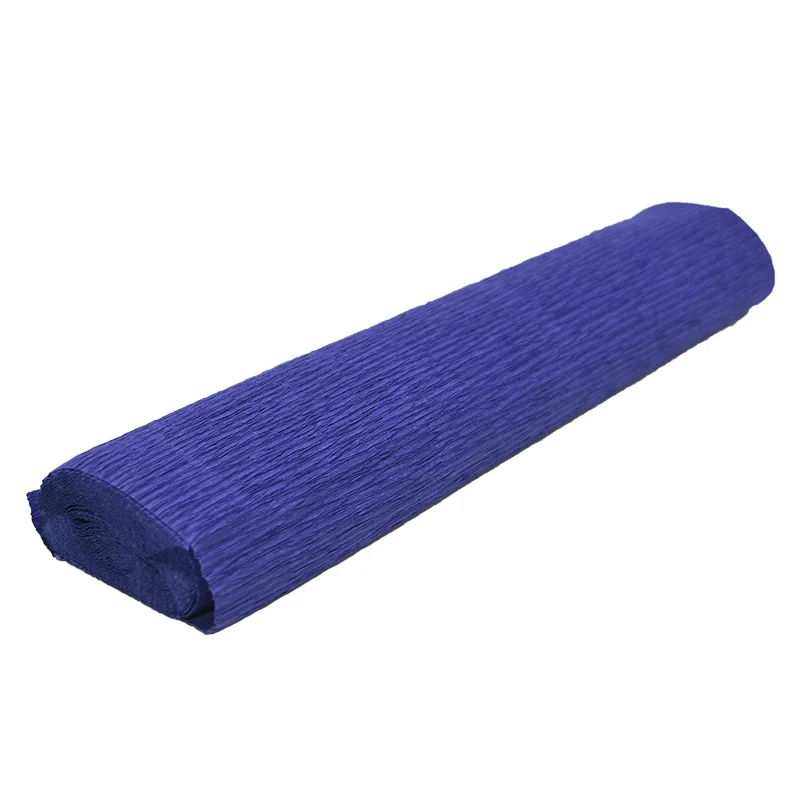 royal blue 250*50 см декоративное оригами сморщенное Креповое бумажное ремесло, ручная работа цветок сделать упаковку сложить Скрапбукинг Вечерние Декорации - Цвет: royal blue