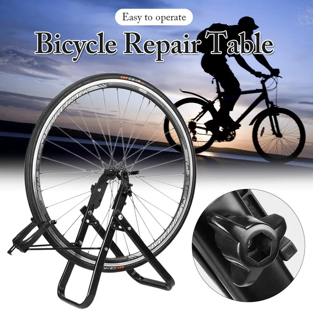 

New Mountain Bicycle Bike Triple Wheel Hub Stand Kickstand Repair Parking Holder Folding Universal